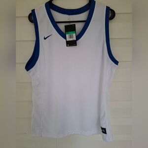 Nike Womens Basketball Jersey Navy and White Size XL NWT